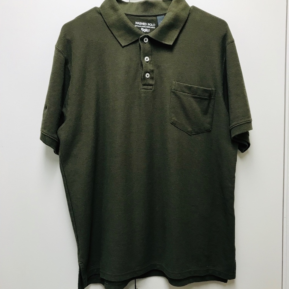 Pbx Basics Washed men polo shirt size M 100%cotton